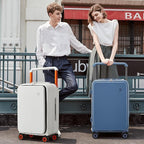 mixi Carry On Luggage Wide Handle Luxury Design Rolling Travel Suitcase PC - Image 5
