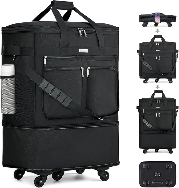 MILADA Expandable Luggage Bags for Travel Foldable Suitcase by MILADA