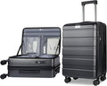 KROSER Carry On Luggage with Spinner Wheels & Built-in TSA Lock, Expandable Top by KROSER