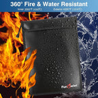 FunOwlet Fireproof Waterproof Document Bag, Fire and Water Resistant Safe - Image 3