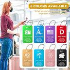 Personalized Luggage Tags, Custom Luggage Tags 4 Pack TSA Approved Double Sided - Image 6