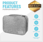 Electronics Travel Organizer, Large Double Layer Portable Waterproof Travel - Image 2