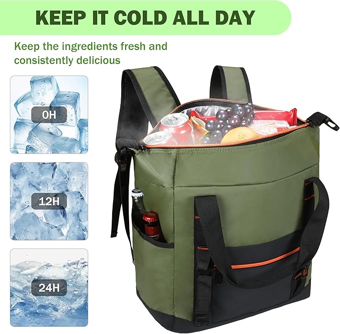 Tirrinia Cooler Backpack Waterproof Insulated - Image 3