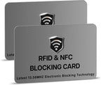 SaiTech IT 2 Pack RFID Blocking Cards, One Card Protects Entire Wallet Purse by SaiTechIT