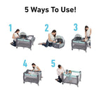Graco Pack ’n Play Travel Dome Playard, Portable Bassinet - Image 5