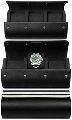 MOZSLY Watch Roll Travel Case 3 Slots Portable Box - Image 5
