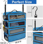 Suitcase Organizer, Travel Luggage Organizer Portable Hanging Travel Shelves - Image 4