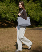 BAGSMART Tote Bag for Women, Lightweight Puffy Tote Bag - Image 6
