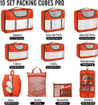 Veken 10 Set Packing Cubes for Travel Essential, Suitcase Organizer Bags in 4 - Image 2