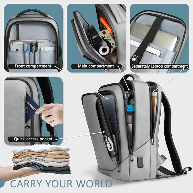 hk Laptop Backpack for Men - Image 3