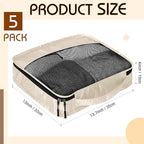 5 Pcs Packing Cubes for Suitcase Large Travel Cubes Carry on Luggage Organizer - Image 2