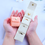 3 PCS Mini Travel Jewelry Organizer Bag (Beige)