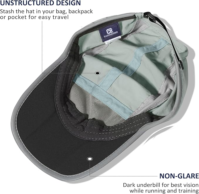 GADIEMKENSD Reflective Folding Outdoor Hat Unstructured Design UPF 50+ Sun - Image 4