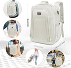 Travel Backpack, Business Anti Theft Slim Sturdy Laptops Backpack - Image 5