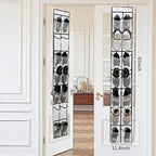 Over The Door Shoe Organizer, 14 Large Mesh Pockets Hanging Shoe Rack - Image 2
