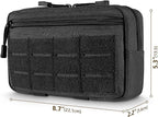 Tactical Molle Admin Pouch Utility Laser Cut EDC Tool Pouch Bag Horizontal - Image 3