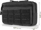 Tactical Molle Admin Pouch Utility Laser Cut EDC Tool Pouch Bag Horizontal - Image 2