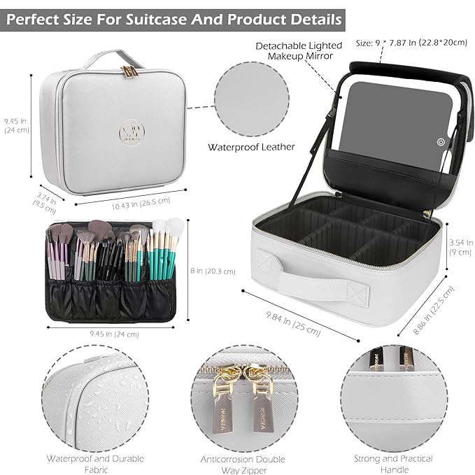 MOMIRA Travel Makeup Bag Cosmetic Bag Makeup Organizer Bag - Image 3