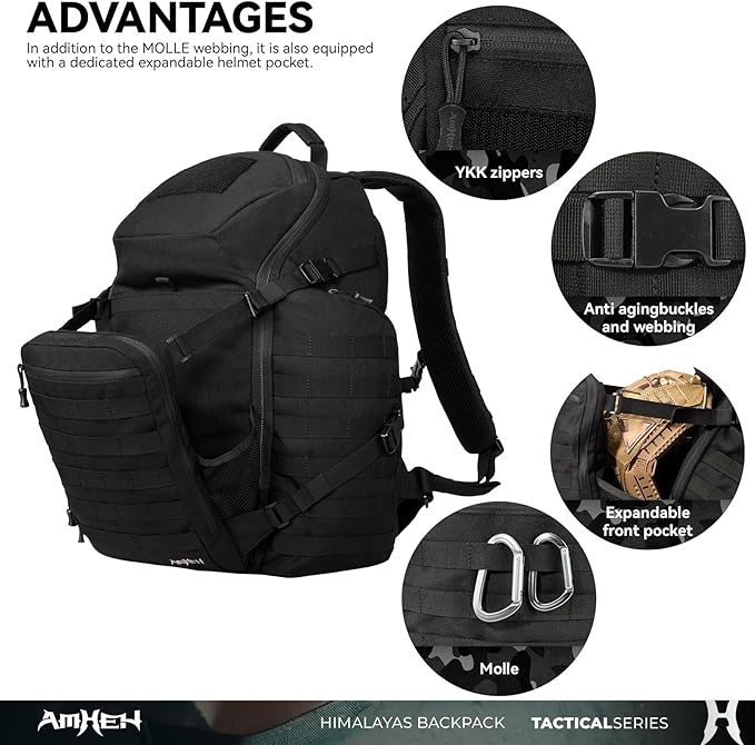 52L Tactical Backpack Military Molle Assault Pack - Image 3