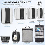 10 Set Compression Packing Cubes - Image 2