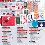 First Aid Kit with Labeled and Color-Coded Compartments, Emergency Medical Kit - Image 3