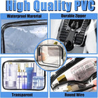 12 Pcs Clear Cosmetic Bag PVC Waterproof Zippered Clear Toiletry Carry Pouch - Image 4