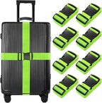 BILIONE 8 Pcs Luggage Straps, TSA Approved Add a Bag Premium Accessory by BILIONE
