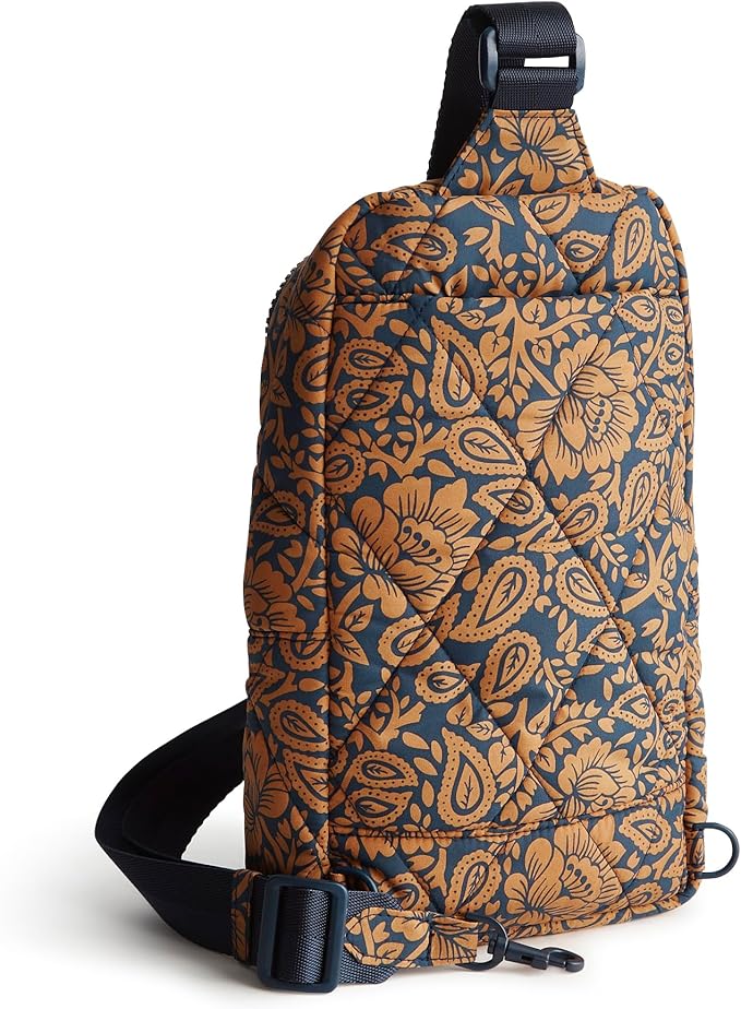 Vera Bradley Women's Lorman Sling Backpack-Featherweight Bag, Lotus Montage - Image 3