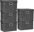 TYEERS Large Storage Bins with Lids, Collapsible, Fabric Storage Boxes by StorageOrganization