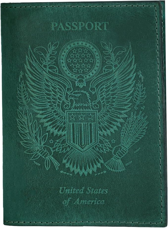 LEATHER VILLAGE Leather Passport Holder Cover – Travel Wallet by LeatherVillage