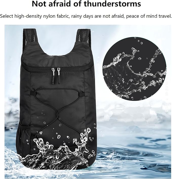 16L Hiking Daypack Lightweight Foldable Travel Backpack Water Repellent Camping - Image 5