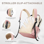 VONAL Diaper Bag Backpack, Lightweight Baby Diaper Bags, Travel Large Diaper Bag - Image 5