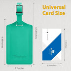 8 Pack Leather Luggage Travel Bag Tags by Travelambo - Image 2