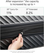LUGGEX Luggage with Spinner Wheels, Polycarbonate Expandable Hard Shell Suitcase - Image 3