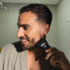 MANSCAPED® The Chairman™ PRO Men’s Electric Foil Face Shaver - Two Interchangeable Blade Heads, SkinSafe® Four-Blade Foil & Stubble Trimmer, USB-C Wireless Compatible Charging, Gentle on Neck