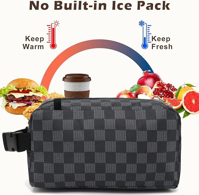 FlowFly Small Insulated Lunch box Portable Soft Bag Mini Cooler Thermal Meal - Image 3