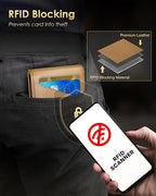 Wallet for Men - RFID Blocking Bifold Slim Minimalist Credit Card Holder Pop Up - Image 4