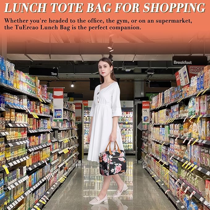TuErCao Lunch Box for Women Adult Insulated Lunch Bag for Female Teacher Nurse - Image 3