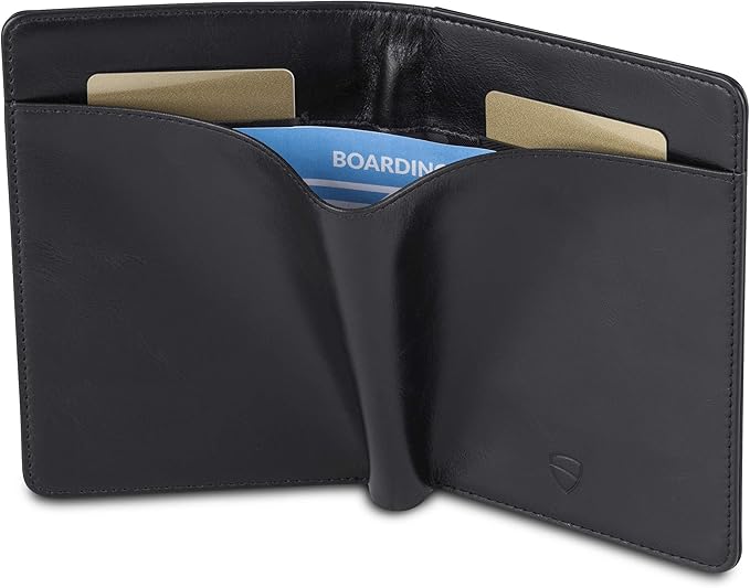 Vaultskin Leather Passport Holder, Slim RFID Blocking Travel Wallet - Image 3