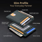Buffway Slim Minimalist Front Pocket RFID Blocking Leather Wallets - Image 3