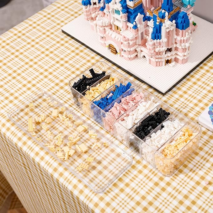 Yesesion 2pcs Clear Plastic Cable Organizer Boxes - Image 6
