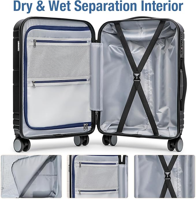 KYME Carry On Luggage 22x14x9 Airline Approved - Image 5