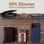 Airtag Wallet for Men- with Money Clip Gift Boxed, Magnetic Closure Slim - Image 5