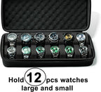 12 slots Watch Case, hard watch travel case, storage box, padded case - Image 2
