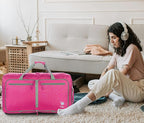 Bago Foldable Duffel Bags for Traveling Women & Men - 60L Medium Packable - Image 11