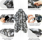 PTEROMY Hooded Rain Poncho for Adult - Image 2