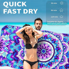 2 Pack Lightweight Thin Beach Towel Oversized 71"x32" Big Extra Large - Image 4