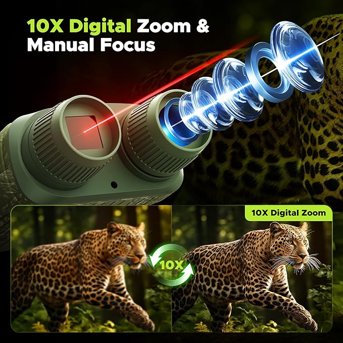 Night Vision Goggles, 4K Night Vision Binoculars, 5000mAh Battery and 32GB TF - Image 5