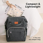 KeaBabies Portable Diaper Changing Pad, Easy Wipe Clean - Image 2