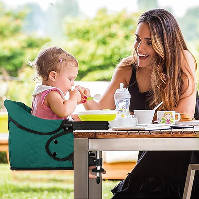 Hook On Chair with Removable Dining Tray, Portable Table High Chair, Folding - Image 8